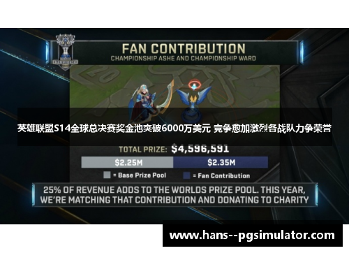 英雄联盟S14全球总决赛奖金池突破6000万美元 竞争愈加激烈各战队力争荣誉